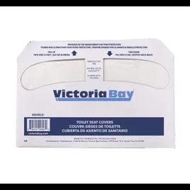 Victoria Bay Toilet Seat Cover White Half-Fold 5000/Case