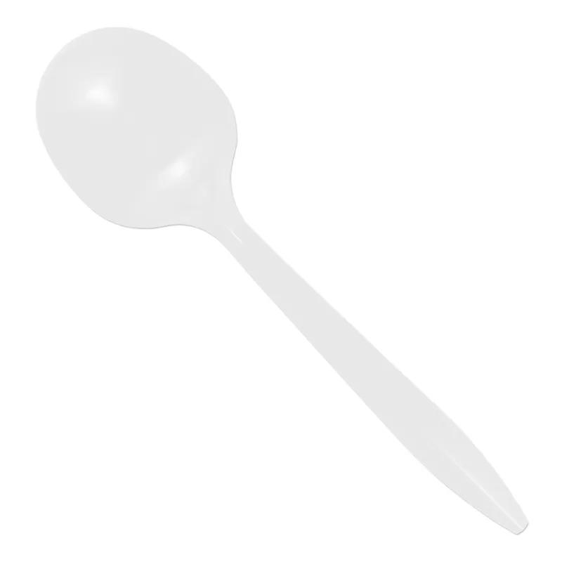 Soup Spoon PP White Medium Weight Individually Wrapped 1000/Case