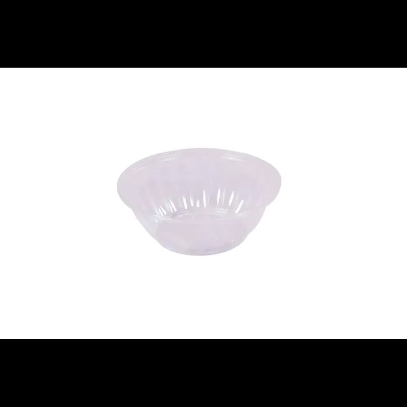 Fresh-Pak RoundZ Dessert Container Base 5 OZ OPS Clear Round Fluted 2000/Case