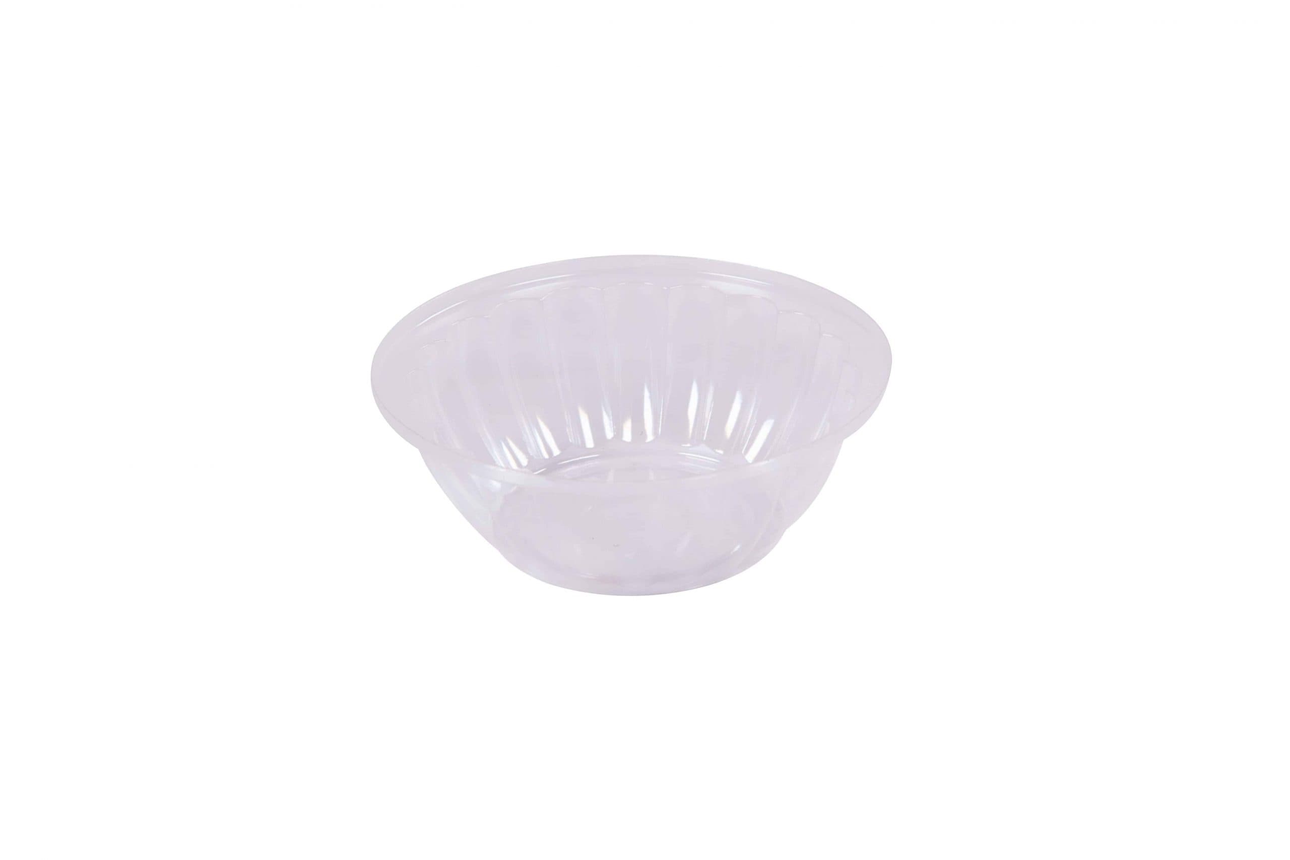 Fresh-Pak RoundZ Dessert Container Base 5 OZ OPS Clear Round Fluted 2000/Case