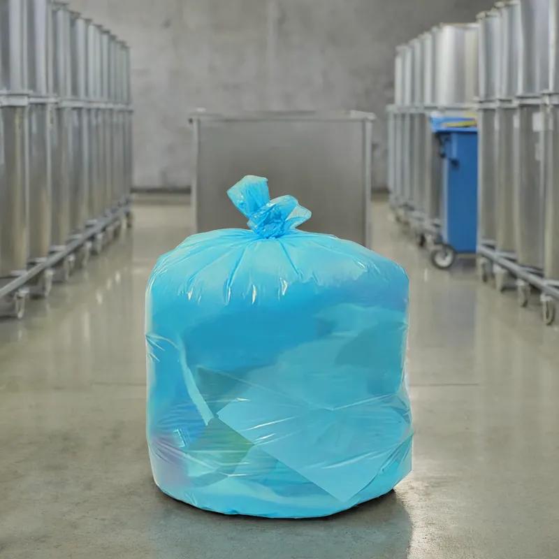 Soiled Linen Bag 30X45 IN Blue Plastic 1.3MIL Low Density 200/Case