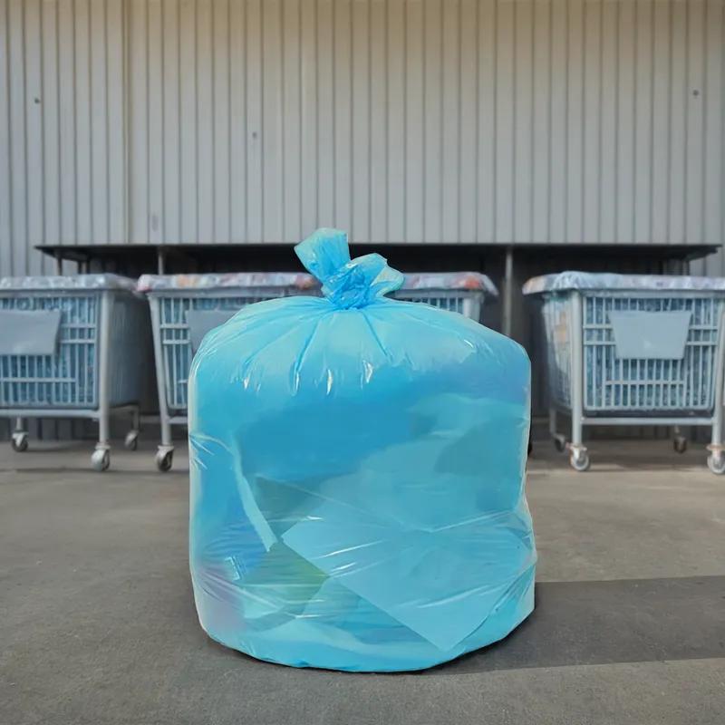 Soiled Linen Bag 30X45 IN Blue Plastic 1.3MIL Low Density 200/Case