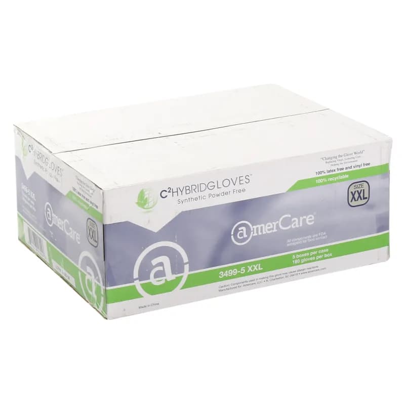 Gloves XXL Clear PE 180 Count/Pack 5 Packs/Case 900 Count/Case