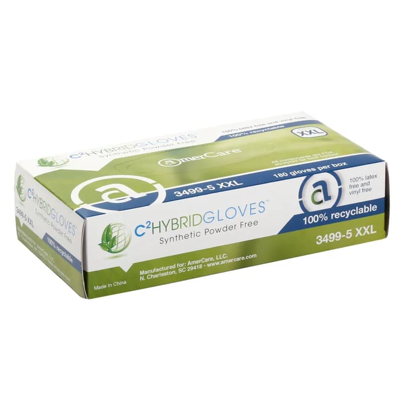 Gloves XXL Clear PE 180 Count/Pack 5 Packs/Case 900 Count/Case