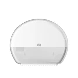 Tork Toilet Paper Dispenser T2 5.2X13.6X10.8 IN Plastic White Mini Jumbo Roll Tissue (JRT) 1/Each