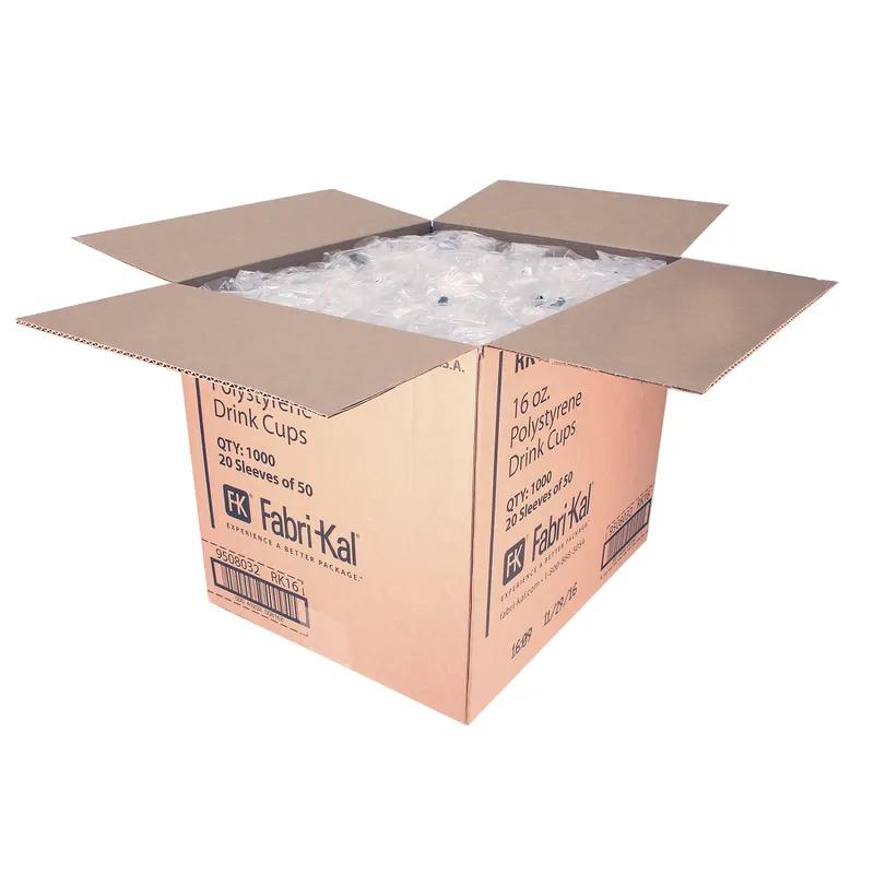 RK Cold Cup 16 OZ HIPS Translucent 1000/Case