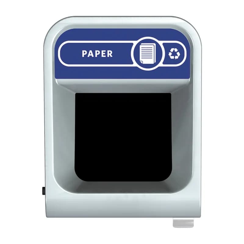 Configure™ Paper 1-Stream Trash Can 27.63X22.25X42.25 IN 33 GAL Gray Metal 1/Each