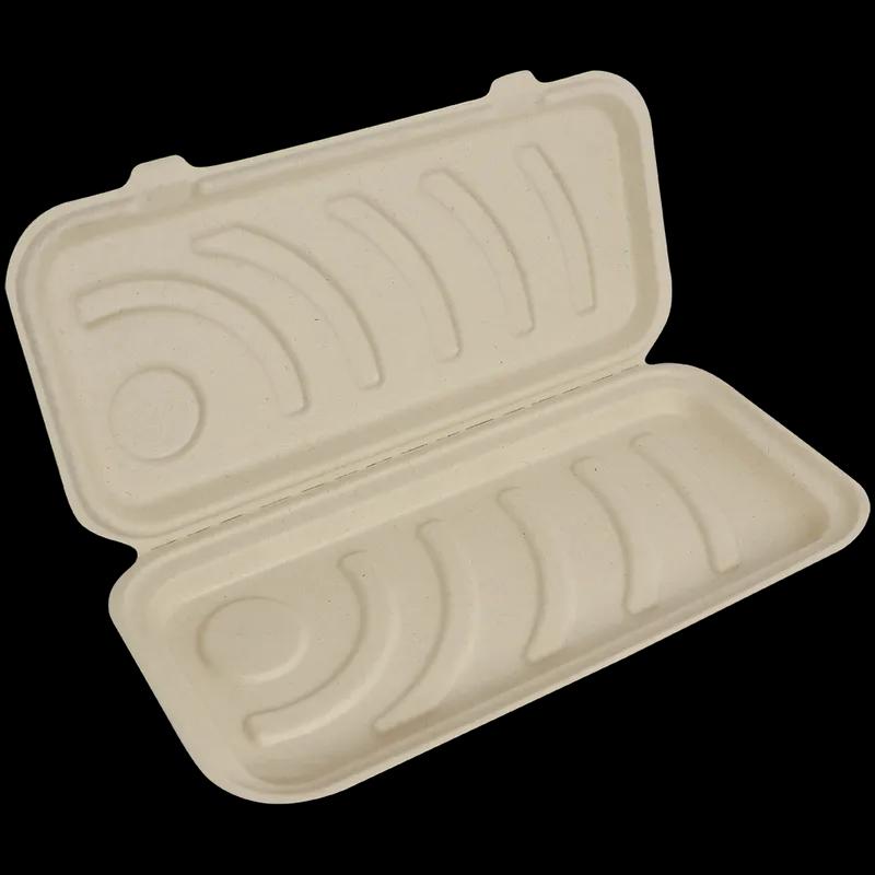 Pizza Box 13.5X6.5X1.25 IN Pulp Fiber Natural Plain 200/Case