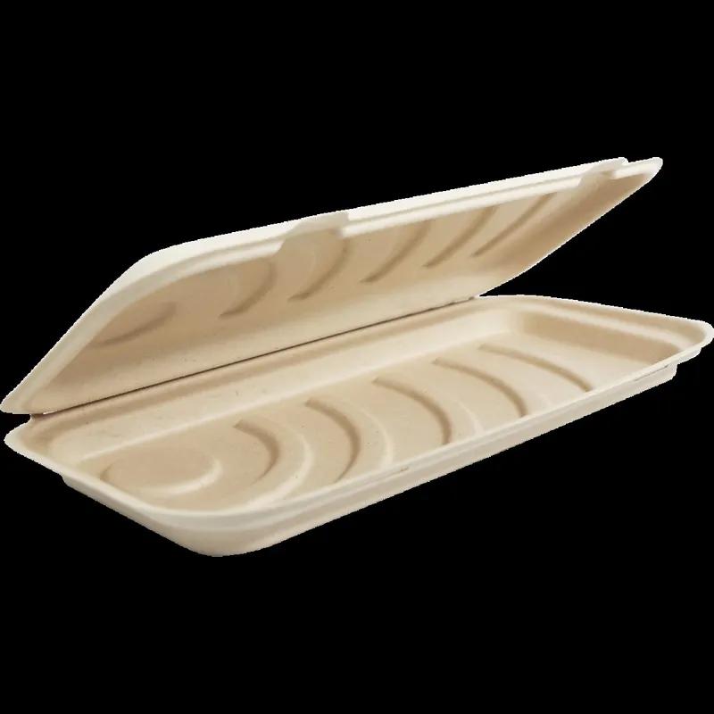 Pizza Box 13.5X6.5X1.25 IN Pulp Fiber Natural Plain 200/Case