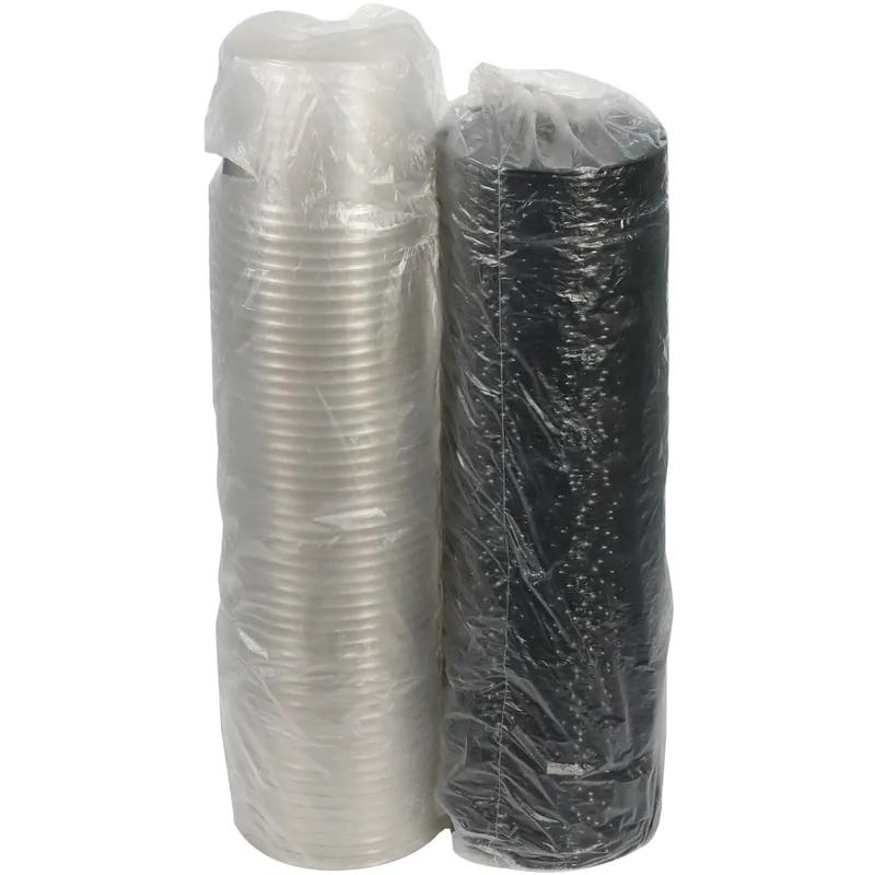 Cake Container & Lid Combo With Dome Lid 6.875X2 IN PET Clear Black Round Smooth 200/Case