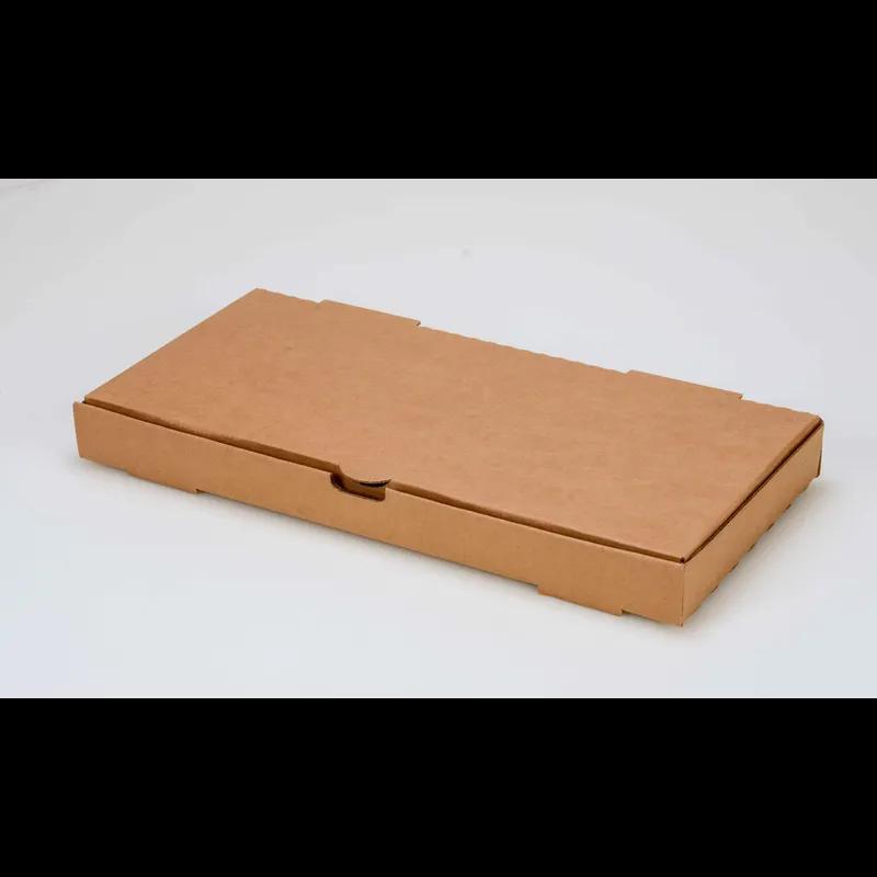 Flat Bread Pizza Box 16X7.5 IN Corrugated Paperboard Kraft Corner Lock Poly Wrapped 100/Case