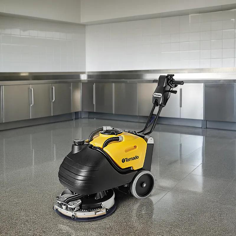 Auto Scrubber 6 GAL 17IN Walk Behind With Brush AGM Battery Compact 1/Each