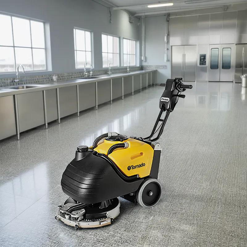 Auto Scrubber 6 GAL 17IN Walk Behind With Brush AGM Battery Compact 1/Each