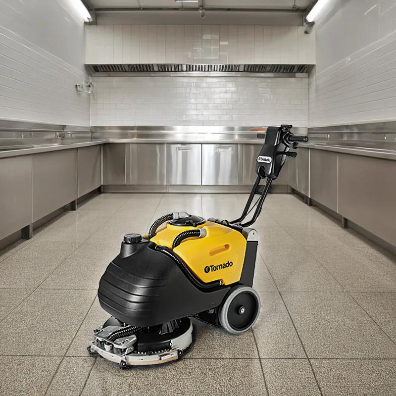 Auto Scrubber 6 GAL 17IN Walk Behind With Brush AGM Battery Compact 1/Each