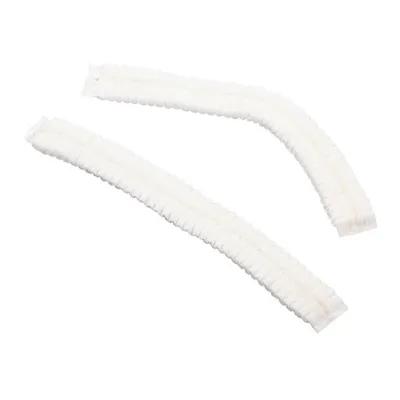 Bouffant Cap 21 IN White PP Pleated Latex Free 100 Count/Pack 10 Packs/Case 1000 Count/Case