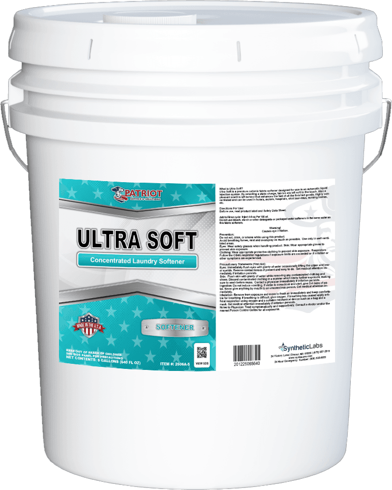 Patriot® Ultrasoft Laundry Softener 5 GAL Liquid Concentrate 1/Each