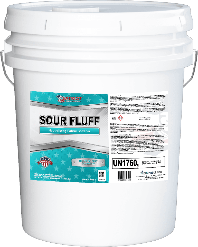 Patriot® SOUR FLUFF Laundry Sour & Softener Laundry Neutralizer 5 GAL 1/Each