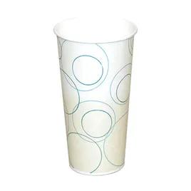 Cold Cup 22 OZ Single Wall Poly-Coated Paper Multicolor Champagne 1000/Case