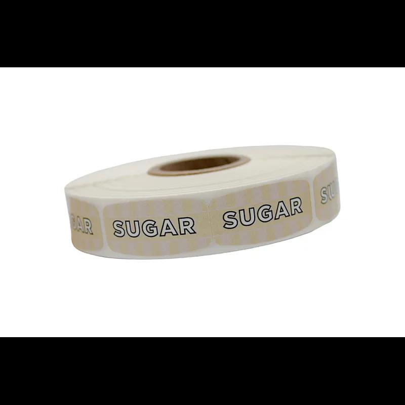 Sugar Bakery Flavor Label 0.625X1.25 IN White Oval 4 Color Process UV 1000 Count/Roll 50 Rolls/Case 50000 Count/Case