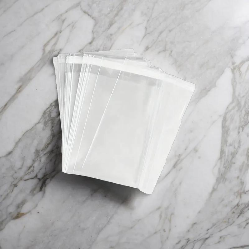 Bag 7X4X18 IN 8 LB Cellophane Clear Square With Angle Seal Crimp Seal Closure 1000/Case