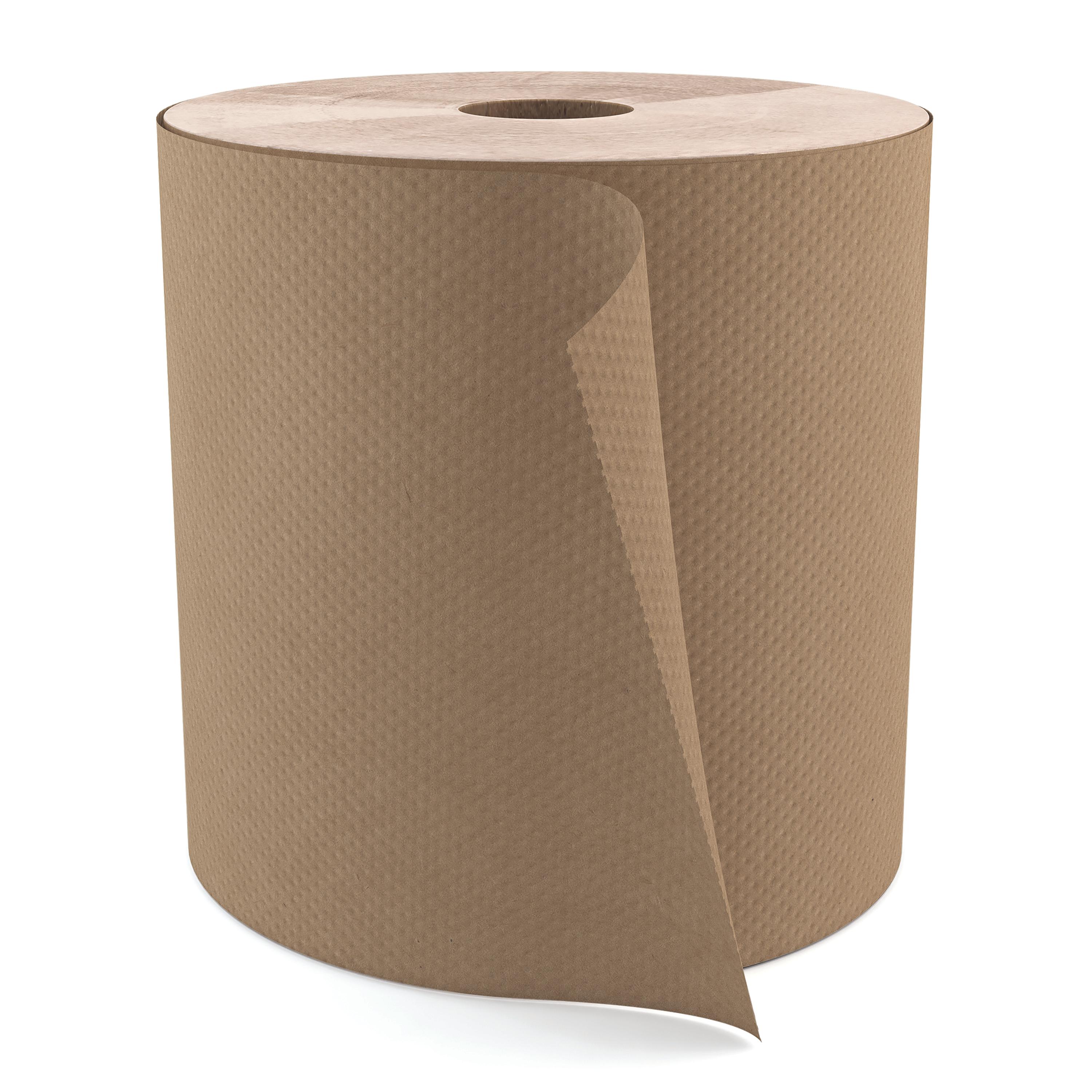 Cascades PRO Roll Paper Towel 7.8IN 800 FT Kraft Embossed Standard Roll 2IN Core Diameter 6 Rolls/Case