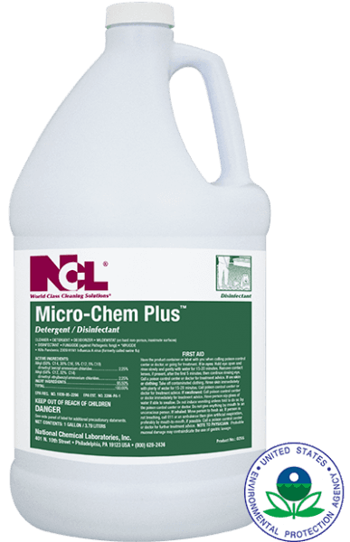 Micro-Chem Plus Citrus Scent One-Step Disinfectant 55 GAL Multi Surface Concentrate Quat 1/Drum