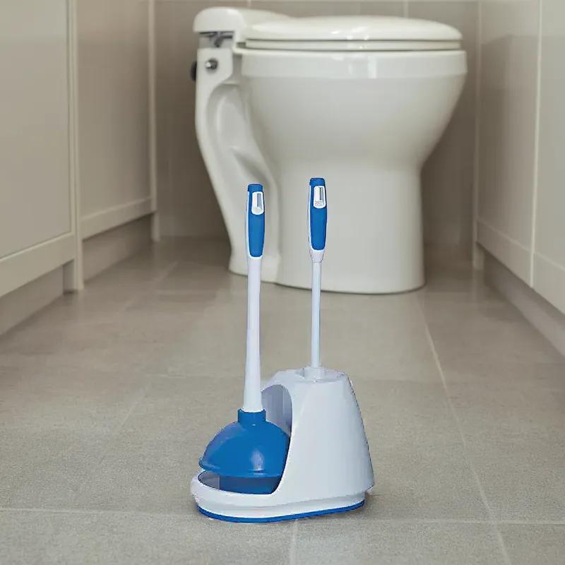 Toilet Bowl Brush & Plunger Caddy 1/Each