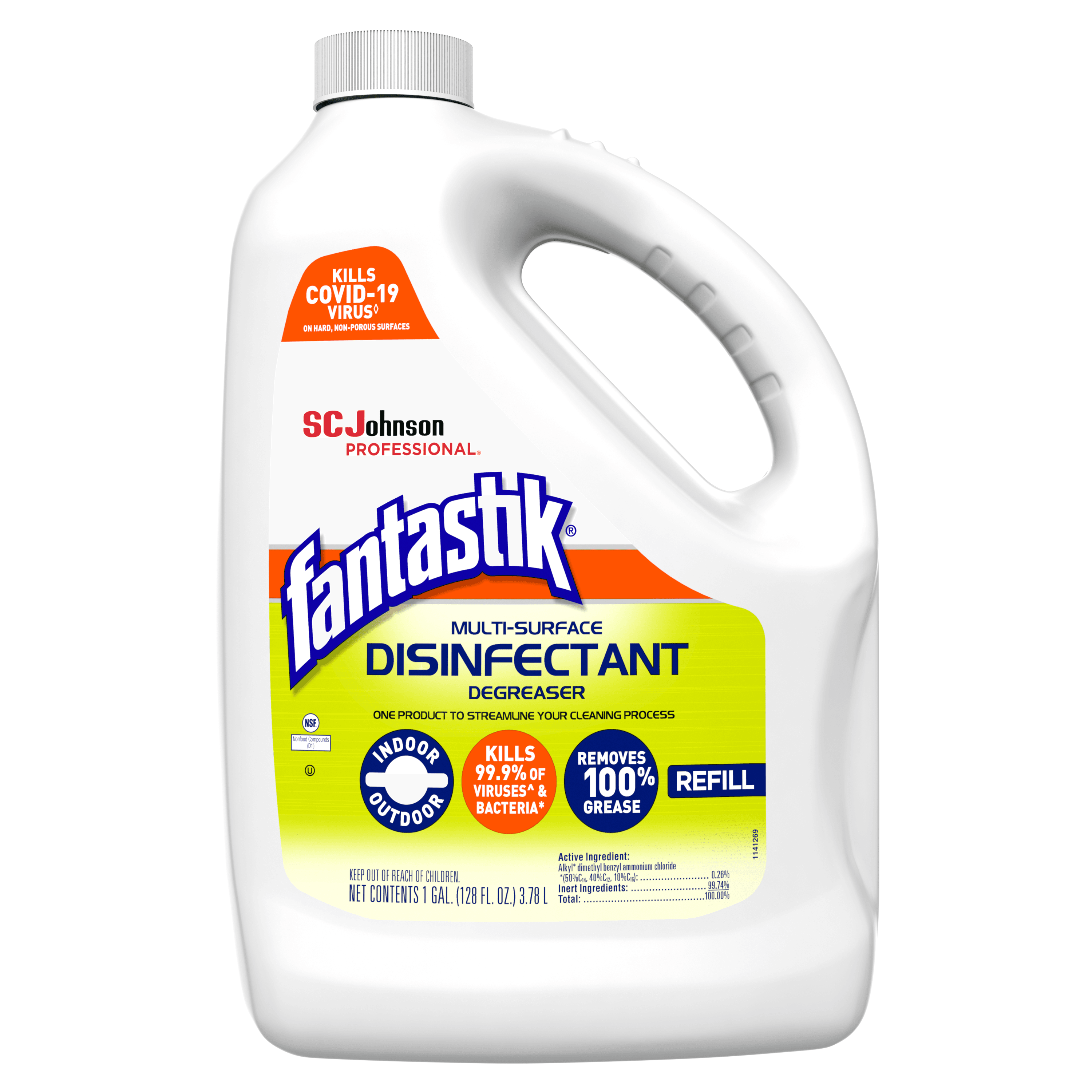 Fantastik® Herbal All Purpose Cleaner 1 GAL Multi Surface Daily RTU Antibacterial 4/Case