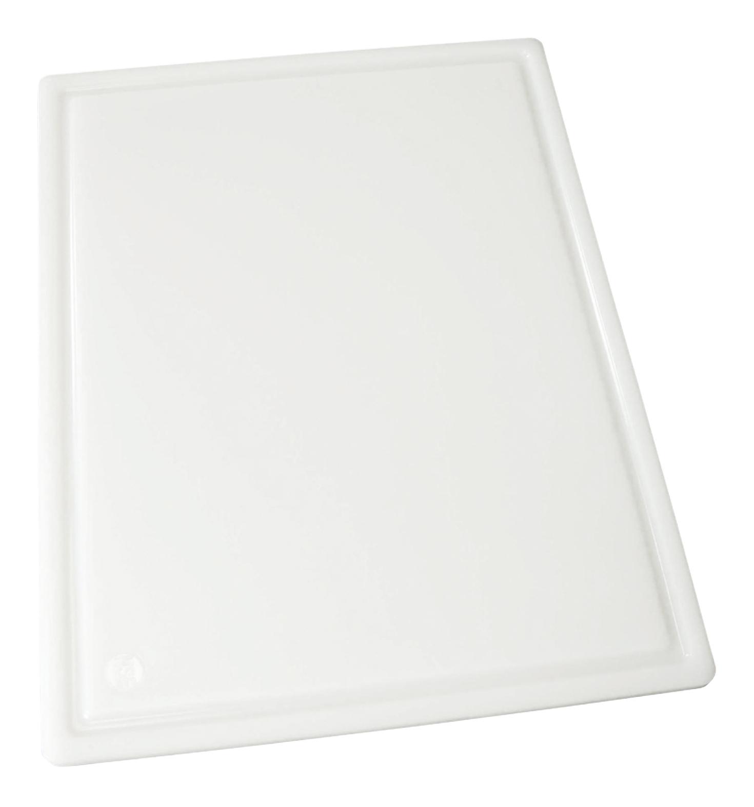Cutting Board Large (LG) 18X12X0.5 IN Plastic White 1/Each