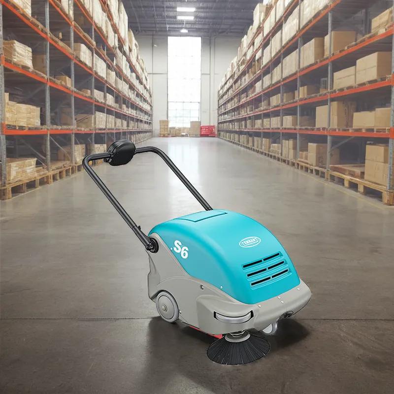 Tennant S6 Commercial Use Floor Sweeper 25IN Teal 42Ah With 25IN Head 1/Each