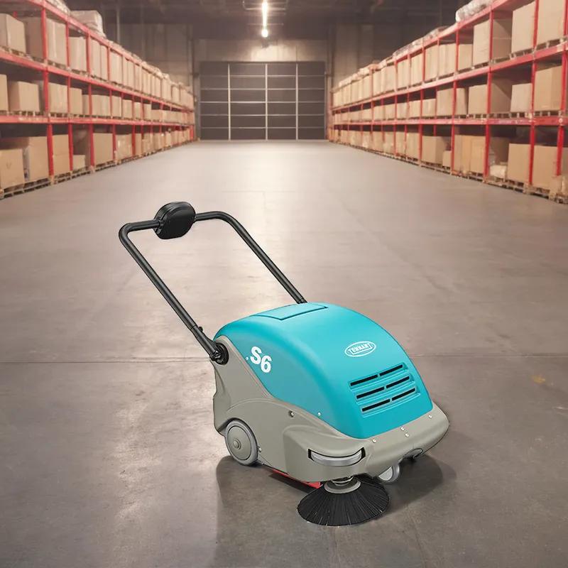 Tennant S6 Commercial Use Floor Sweeper 25IN Teal 42Ah With 25IN Head 1/Each