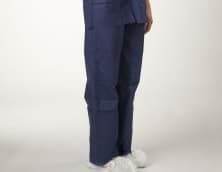 Scrub Pants Large (LG) Navy PP 2 Pocket Elastic Waist 50/Case