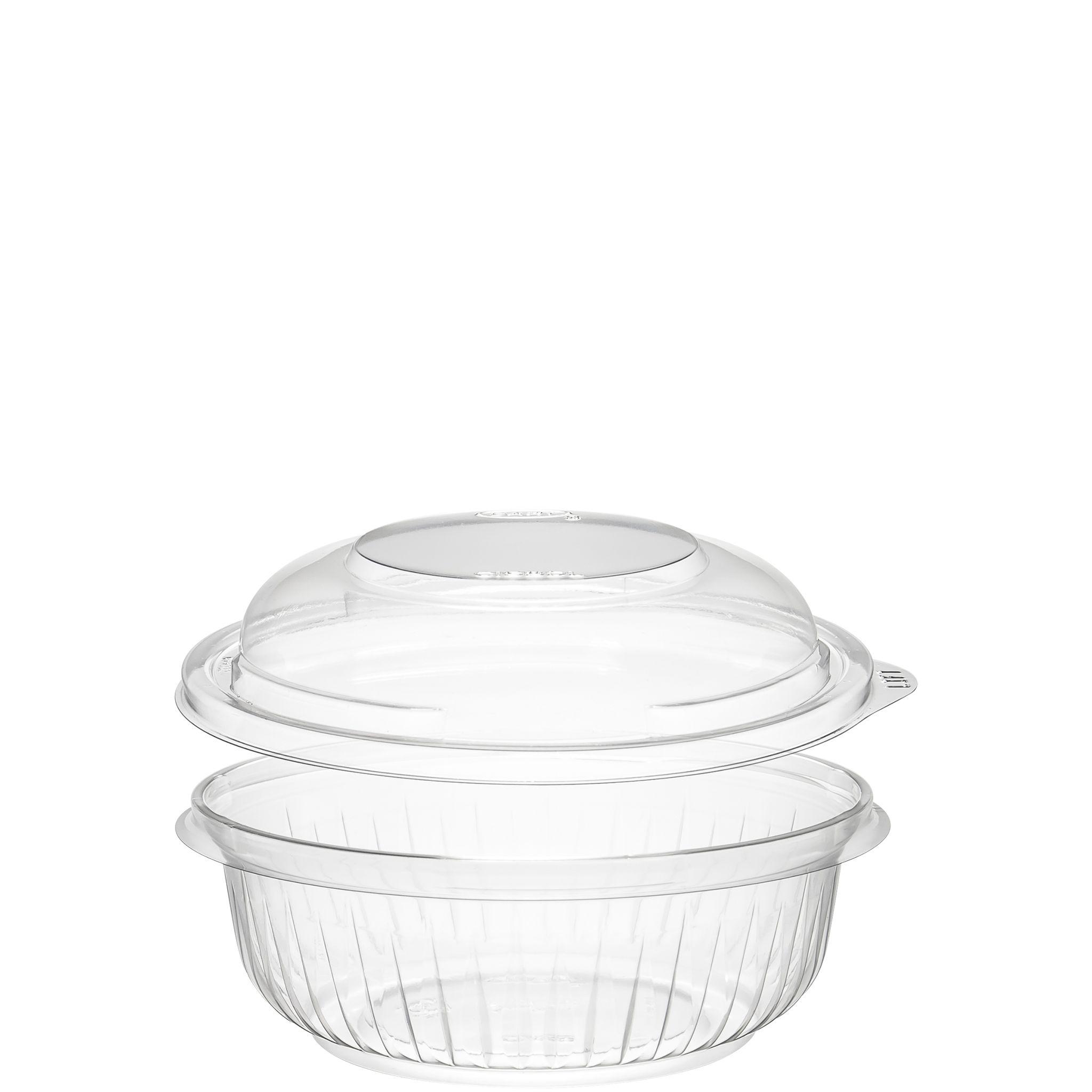 Dart® PresentaBowls® Bowl & Lid Combo With Dome Lid 12 OZ OPS Clear Round Unhinged 252/Case