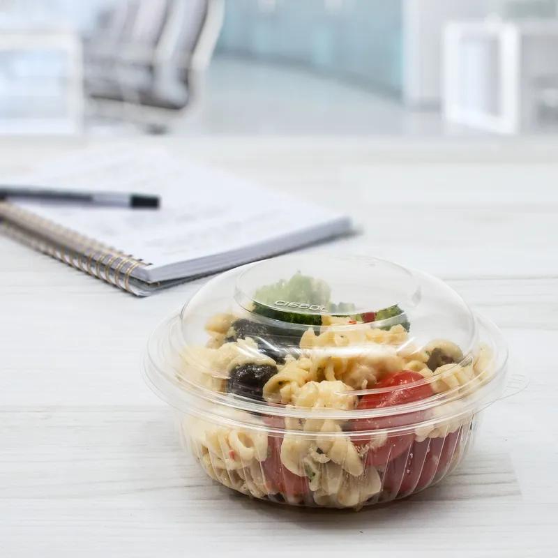Dart® PresentaBowls® Bowl & Lid Combo With Dome Lid 12 OZ OPS Clear Round Unhinged 252/Case