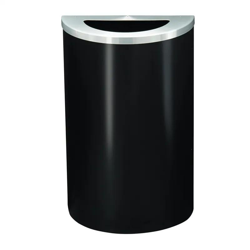 Trash Can 30X18X9 IN 14 GAL Half Round Aluminum 1/Each