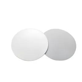 Victoria Bay Lid Flat 7 IN Paperboard Silver White Round For Container Unhinged Laminated 500/Case