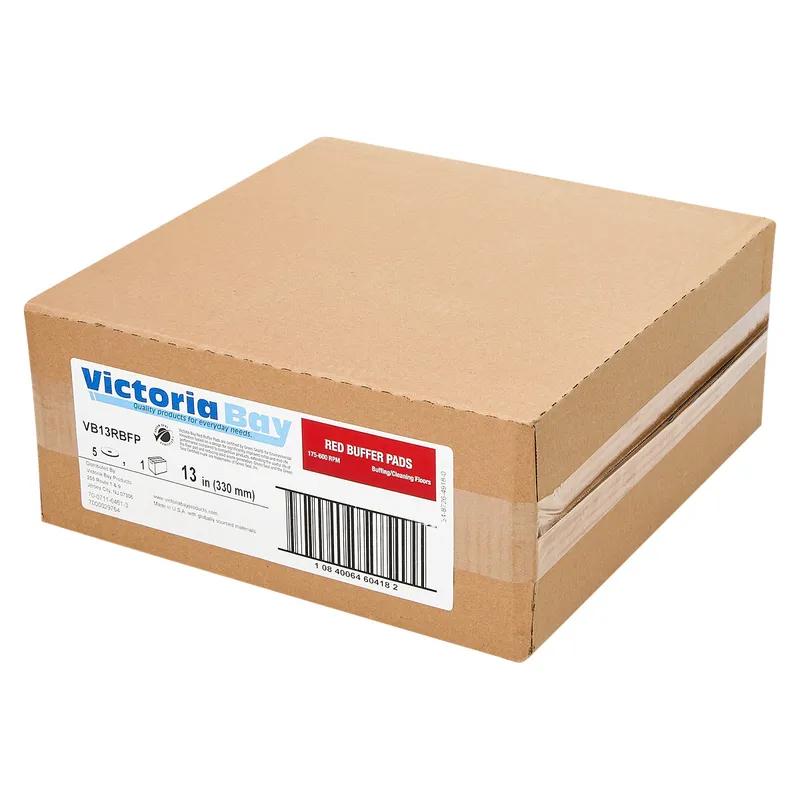 Victoria Bay Buffing Pad 13 IN Red 5/Case