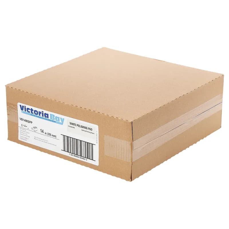 Victoria Bay Polishing Pad 14 IN White 5/Case