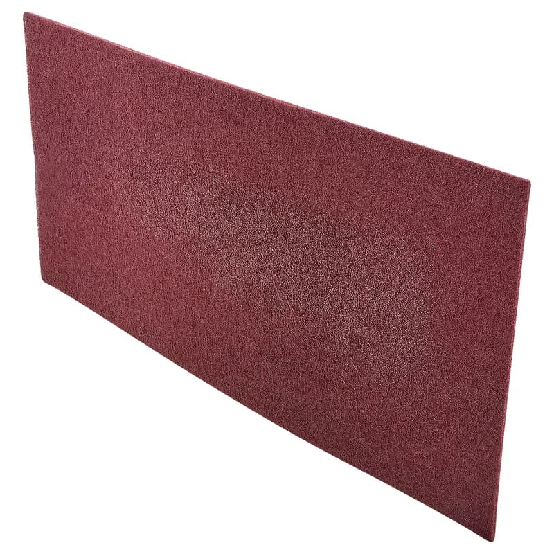 Victoria Bay Scrubbing Pad 14X28 IN Maroon Synthetic Fiber 10/Case
