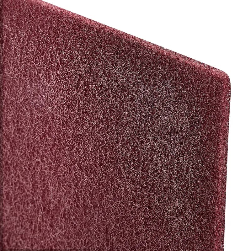 Victoria Bay Scrubbing Pad 14X28 IN Maroon Synthetic Fiber 10/Case