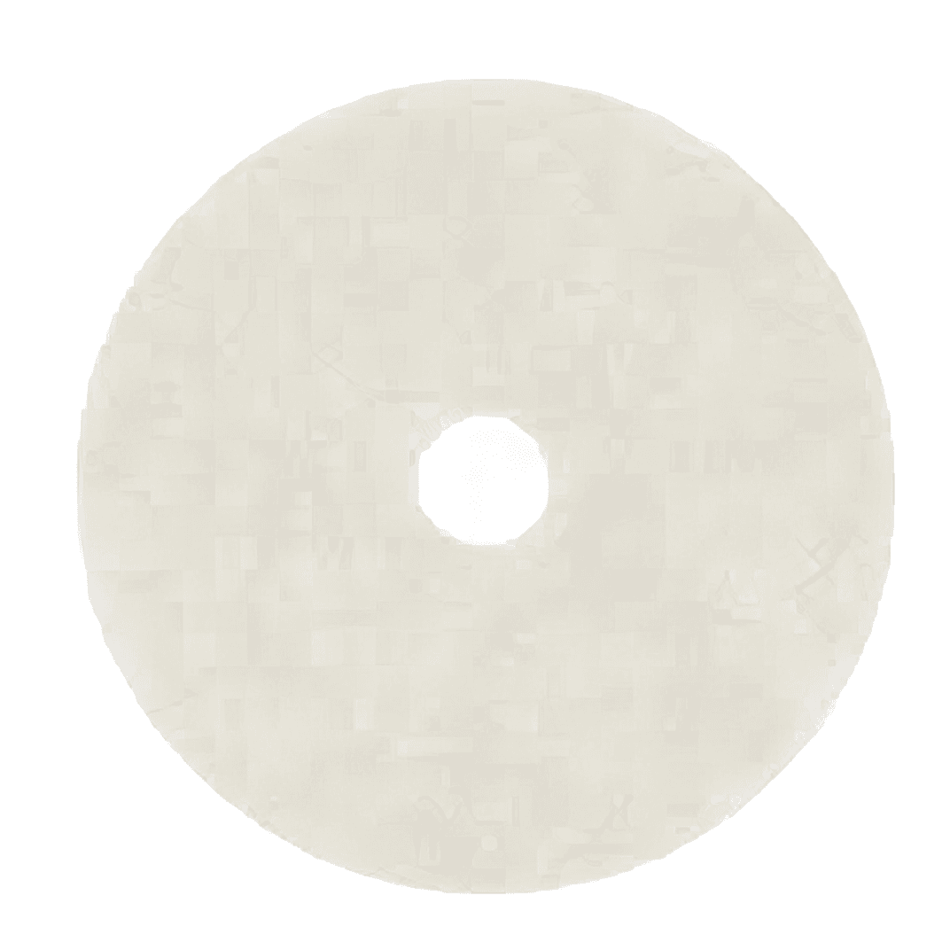 Victoria Bay Polishing Pad 18 IN White 5/Case