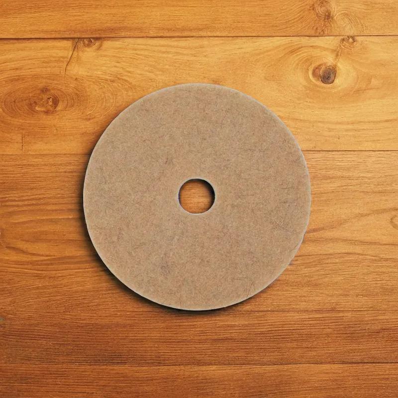 Victoria Bay Burnishing Pad 19 IN Beige Natural Fiber 5/Case