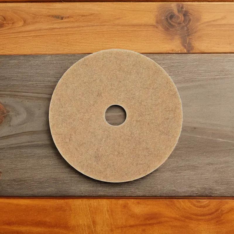 Victoria Bay Burnishing Pad 19 IN Beige Natural Fiber 5/Case
