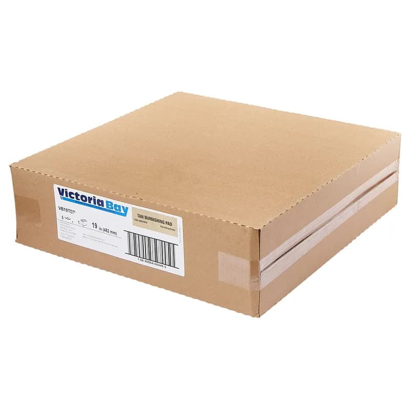 Victoria Bay Burnishing Pad 19 IN Beige 5/Case