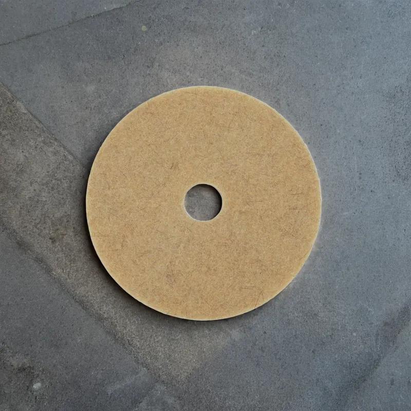 Victoria Bay Burnishing Pad 20 IN Beige Natural Fiber 5/Case