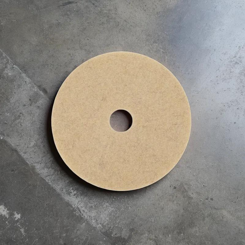 Victoria Bay Burnishing Pad 20 IN Beige Natural Fiber 5/Case