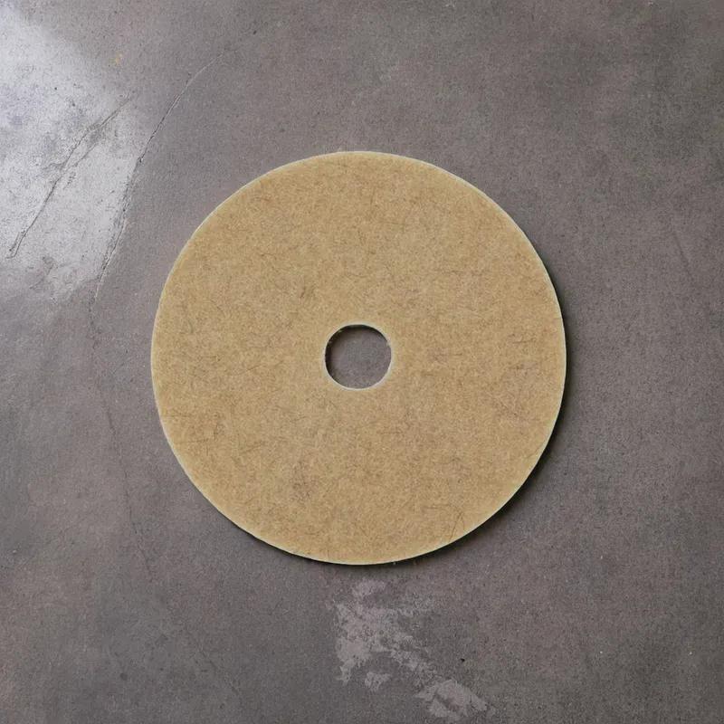 Victoria Bay Burnishing Pad 20 IN Beige Natural Fiber 5/Case