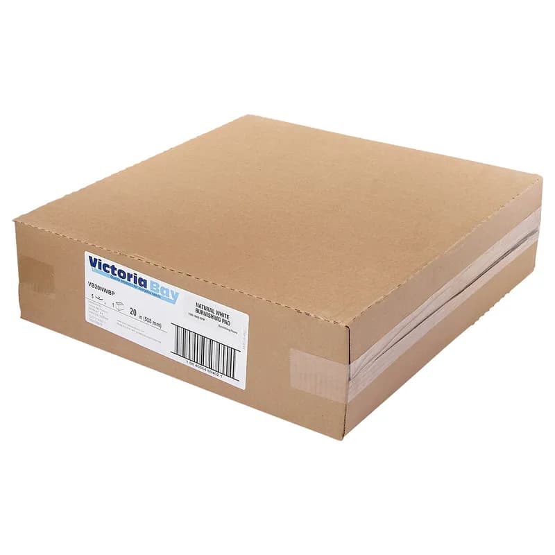 Victoria Bay Burnishing Pad 20 IN White 5/Case