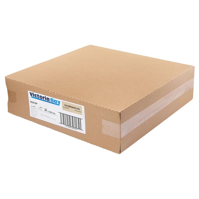 Victoria Bay Burnishing Pad 20 IN Tan 5/Case
