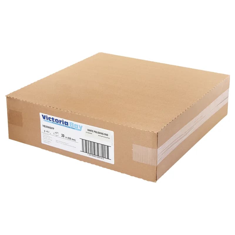 Victoria Bay Polishing Pad 20 IN White 5/Case